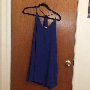 Royal blue shift dress